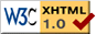 Icono de validación de html aprobado por el validador de W3C